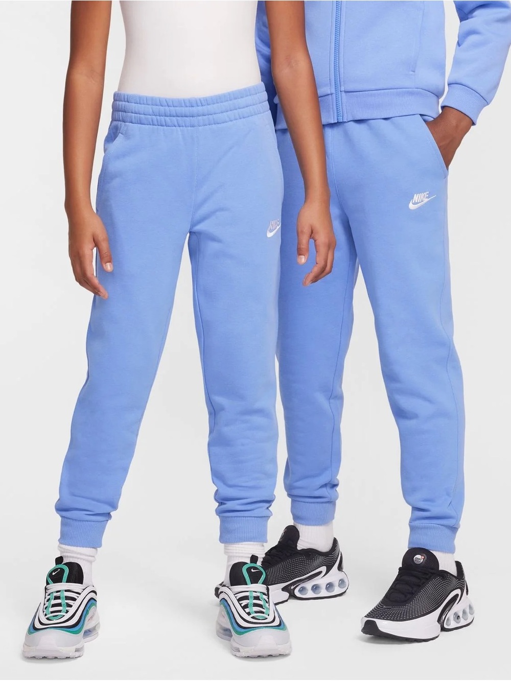 NWT • Nike Youth Light Blue Fleece Joggers